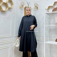 Tania-004 Tania Tunik Kancing Bahan Shakila